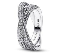 Bague Femme - Argent - 193022C01-54 - Torque rigide - Zirconia Cubique - Argent 925 54