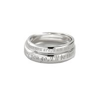 Bague Femme Bague Argent 925 Femme Grande Taille Argent Sterling Serment Réglable Mode pour Couple Femme Épouse Fête Des Mères Bijoux