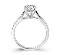 Bague Femme Kit Bague Fille Ado Argent Or Blanc 14 Carats Au585 avec Diamant de Laboratoire de 0,3 CT Taille Solide Non Plaqué Mode pour Épouse Nouvelle Année Bijoux