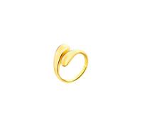Bague Femme Lotus Style Ls2441-3/2 En Acier Inoxydable Doré - Design Gouttes Entrelacées
