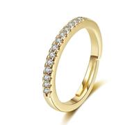 Bague Femme Moderne Alliance Moissanite Femme Or 14 Carats avec Une Seule Rangée de Pierres Précieuses Taille Mère pour Mère Remise Des Diplômes Bijoux