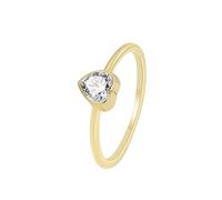 Bague Femme Unique Alliance Or 18 Carats Femme Au750 Moissanite Cœur Taille Mère pour Lesbienne Cocktail Bijoux