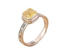 Bague Femmebague En Argent Avec Pierre D'Améthyste Et Citrine Pour Femme Anneau De Pouce En Filigrane Gaufré Fait À La Main Bijoux Cadeaux Avec Boîte. Bague En Argent Avec Citrine