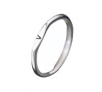 Bague Femmebagues Initiales En Argent Pour Femmes Et Hommes, Alliances Empilables Avec Lettres Majuscules, Alliances Fines Empilables Pour Le Pouce, Ajustables, Bijoux Cadeaux V