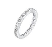 Bague Fiançailles Personnalisée Wedding Ring For Couple White Gold Argent 18 Carats Moissanite Rond Et Rectangle avec Pierre Précieuse Blanche Taille Mesdames pour Épouse Anniversary Bijoux