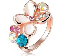 Bague Fleur en émail - Or /51mm KP1064