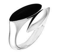Bague - Fossil - JF81457040510-190 - Argent - Acier - Femme - Oxyde de zirconium - Noir 50