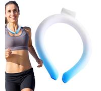 Bague Glacée Au Cou - Anneau Froid Cuit Plus Frais, Enroulement Du Cou Glacial | Collier Gel De Refroidissement Flexible Avec Base De Glace, Par Climat Chaud Col Sécurisé P