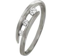 Bague GoldDream or véritable333 or blanc Gr. 56 17,8 blanc argenté Femme GDR529J56