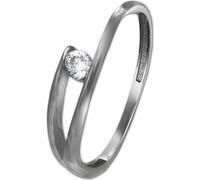 Bague GoldDream or véritable333 or blanc Gr. 58 18,5 blanc or blanc femmes GDR528J58