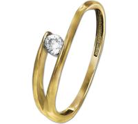 Bague GoldDream or véritable333 or jaune Gr. 56 17,8 or blanc Femme GDR528Y56