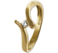 Bague GoldDream or véritable333 or jaune Gr. 58 18,5 or blanc Femme GDR531Y58