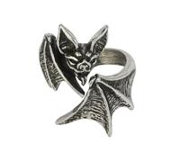 Bague Gothic de Alchemy Gothic - Bague Nighthawk Wrap - pour Femme - couleur argent L-XL