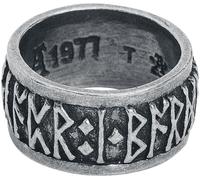 Bague Gothic de Alchemy Gothic - Schriftzeichen - pour Homme - couleur argent M