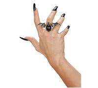 Bague gothique chauve-souris WIDMANN - Halloween adulte horreur - Noir