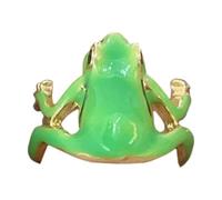 Bague grenouille d'arbre, bague de grenouille réglable, mignonnes bagues d'animaux avec grenouille d'arbre en grenouille, bande de doigt réaliste amusante pour femme, anniversaire pour