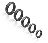 Bague Hématite Magnétique Effet Minceur Bague Unisexe Anneau Absorber Bague énergie négative Bien Chakra Racine Déquilibre Danxiété Bague Personnalisée Mode pour Cadeau, Tenue Quotidienne