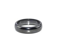Bague Hématite Magnétique Effet Minceur Bague Unisexe Anneau D'Accessoires De Bijoux Portables Absorber l'anneau D'Énergie Négative Mode pour Cadeau, Tenue Quotidienne