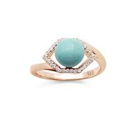 Bague hexagonale turquoise pour femme, bague de mariage unique, bague de fiançailles empilable Art Déco faite à la main, bijou cadeau en argent sterling 925, Q 1/2, Pierre précieuse., Turquoise