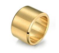 Bague hip-hop européenne et américaine en acier inoxydable, bague dominatrice en acier titane mat pour homme