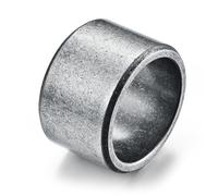 Bague hip-hop européenne et américaine en acier inoxydable, bague dominatrice en acier titane mat pour homme