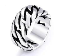 Bague Homme Acier Inoxydable Chaîne à maillons, 20mm, Métal, Aucune pierre précieuse