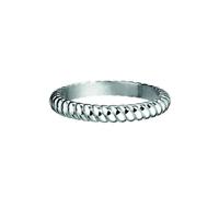 Bague Homme An Jewels En Acier Inoxydable Argenté - Anneau Au Design Cordon Torsadé