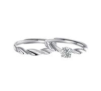 Bague Homme Argent Gravé Anneau Argent 925 Argent Sterling Ruban de Möbius Réglable Populaire pour Couple Homme Sœur Fiançailles Bijoux