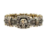 BISONBLUE Bague Homme Bague Femmes Accessoires de Mode Mode Hip-Hop Crâne Gothique Mode Tendance Personnalité Punk Hip-Hop Rock Fête Rue Équitation Accessoires Pour Hommes 11