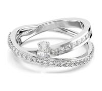 Bague Hyperbola, Tailles variées, Blanche, Métal rhodié 50