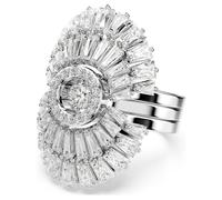 Bague Idyllia, Parure (3), Tailles variées, Coquillage, Blanche, Métal rhodié 60