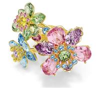 Bague Idyllia, Tailles variées, Fleur, Multicolore, Doré à l’or 18 carats (750/1000) 55