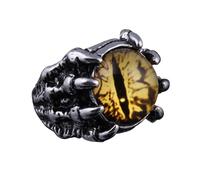 Bague Œil Griffe - Bijoux Gothiques Réglables Punk Motard, Bague De Déclaration Diable Mauvais Œil, Accessoire De Mode En Vintage | Mystérieux Pour Hommes Et Femmes, Cadeau, Vête