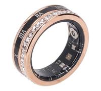 Bague Intelligente, Anneau de Suivi d'activité Physique avec étanchéité IP68, Prise en Charge BT 5.1, Application, Compteur de Pas, Bague Intelligente Portable pour