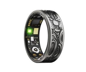 Bague intelligente légère en titane, étanche IP68, batterie longue durée 20 mAh, charge en 2 heures, suivi du rythme cardiaque et du sommeil toute la journée, contrôle à distance de l'appareil photo f