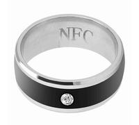 Bague Intelligente NFC Multifonction, élégante et Portable pour Un échange de Données sécurisé et Une Gestion des Applications, Parfaite pour Un Usage Quotidien. (Taille 9)