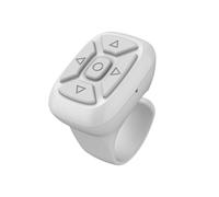 Bague intelligente portable Bluetooth sans fil S18 compatible avec télécommande (blanche) : Cadeau surprise S18
