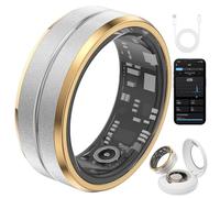 Bague Intelligente pour Hommes et Femmes, Anneau de Suivi de la Condition Physique avec Application, boîtier de Chargement, Suivi du Sommeil, traqueurs pour Le Temps Sportif, la di B 12