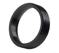 Bague intermédiaire anodisée noire de 9 mm d'épaisseur robuste (noir) | Alliage d'aluminium, anodisé noir, résistant à l'usure, filetage clair, pas de perte de dents, durable