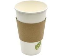 Bague isolante en carton pour gobelet de 360 / 480 ml 1000 unités Betik 12