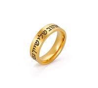 Bague Juive Hébraïque Bague de Bénédiction Bague Religieuse Judaïsme Kabbale Bague de Protection Chance Amulette Bijoux en Acier Inoxydable Cadeaux pour Hommes Femmes (g-19)