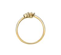Bague JULIETTE en Or 375/1000 Jaune et Oxyde Blanc