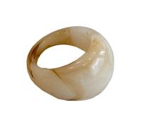 Bague large bande colorée en résine épaisse pour femme audacieuse empilable accessoire tendance épais, taille unique, Comme décrit, Comme décrit.