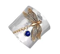 Bague libellule en argent sterling avec diamants Bijou fantaisie simple Accessoires populaires Quartet de bagues, 9, Métal, Pas de pierre précieuse