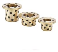 Bague linéaire sans huile en laiton imprégné, diamètre intérieur standard de 20,25 mm, bride(MPGZ 25-30【50 * 5/33 * 25 * 30】)