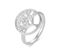 Bague - Luxenter - Arbre de vie - Argent 925 - Zircon cubique - Plaqué rhodium 16