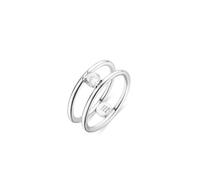 Bague - LUXENTER - Kaia - Argent - Oxyde de zirconium - Blanc - Femme M