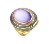 Bague - Luxenter - Nori - Cristal violet - Or jaune 18k - Femme 14