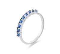 Bague - Luxenter - Reiva - Argent 925 - Zircone Cubique - Topaze Bleue 14
