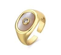 LUXENTER Bague Staxo finition or jaune 18 carats